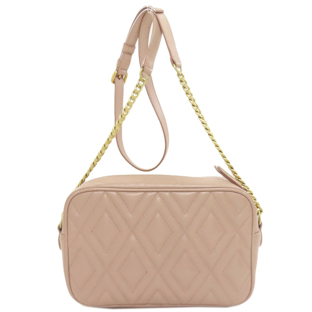 Miu Miu Shoulder Calfskin Chain Bag Black